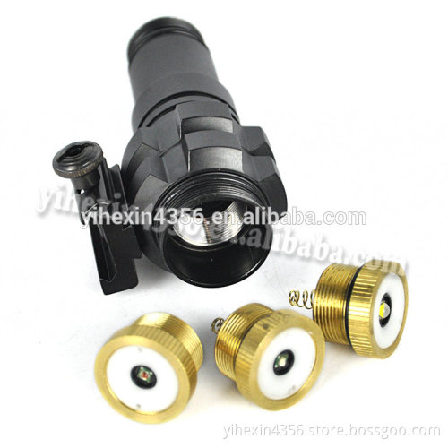 High Quality Zoomable White /Red -Green LED Flashlight For Rifle Hunting